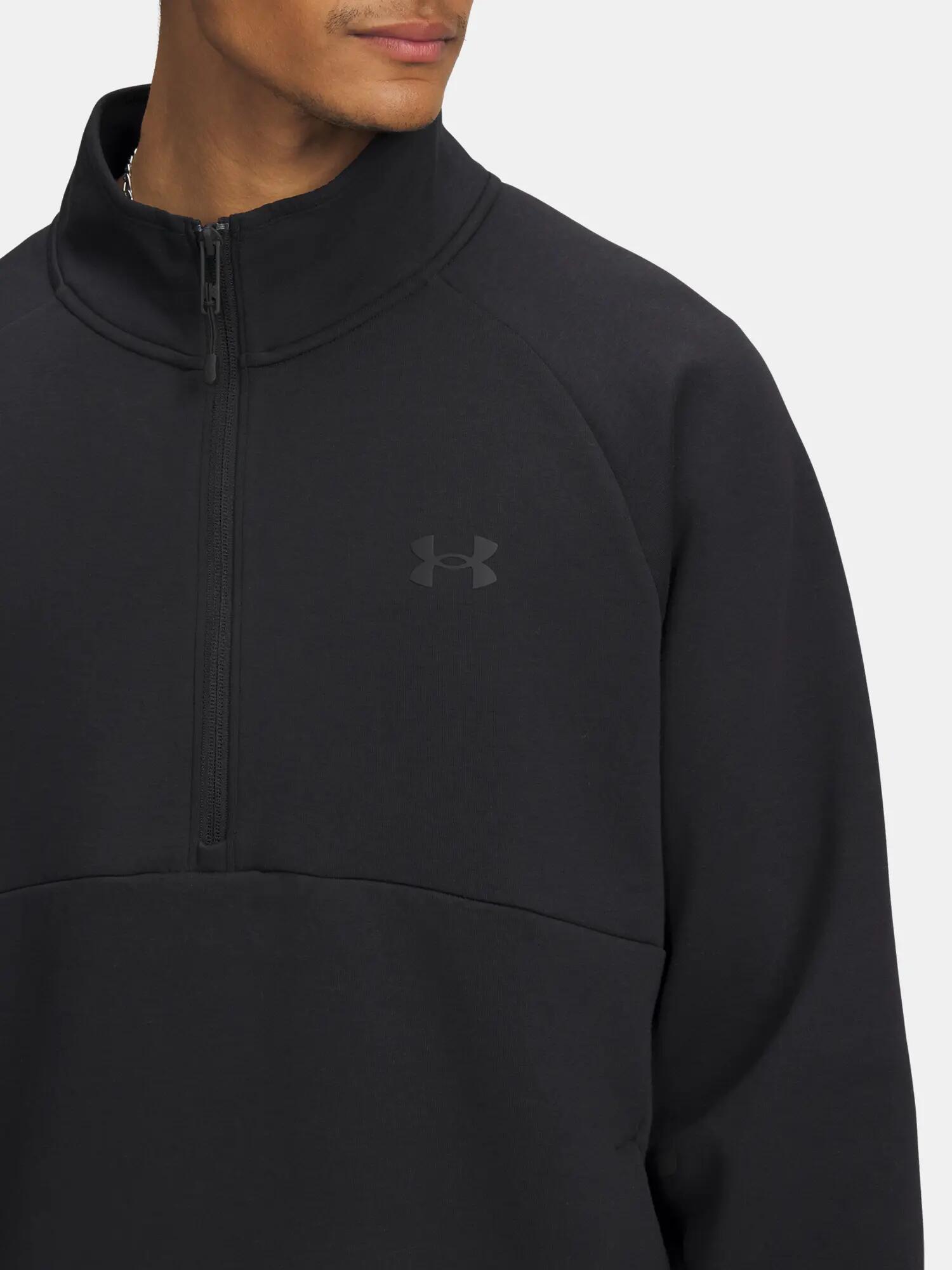 Férfi pulóver Under Armour UA Unstoppable Flc Half Zip-BLK 3/3