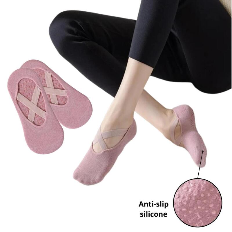 Kit complet Pilates fitness cu inel, benzi, discuri glisare, minge și șosete