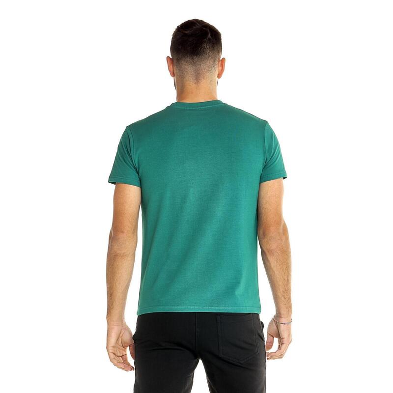 Tricou cu mânecă scurtă din bumbac elastic, cu logo Leone Basic mare