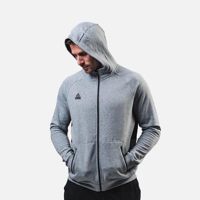 Hanorac bumbac PEAK Downtown gri/negru