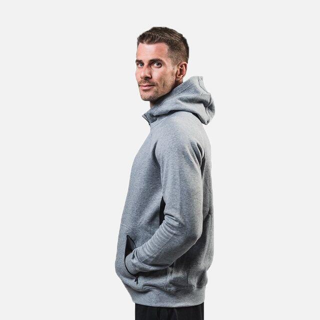 Hanorac bumbac PEAK Downtown gri/negru