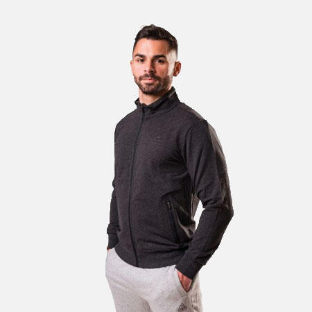Bluza cu fermoar PEAK Crew Gri inchis
