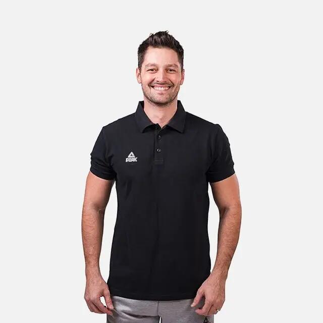 Tricou polo PEAK Crew Negru 1/4
