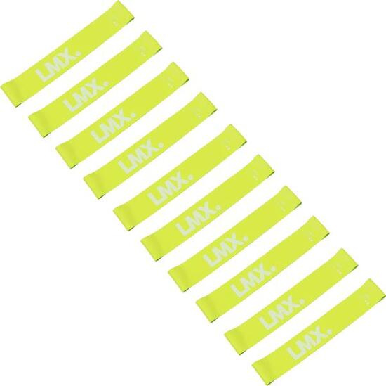 LMX Mini Bande de Résistance - Extra léger - Jaune - 10 pièces