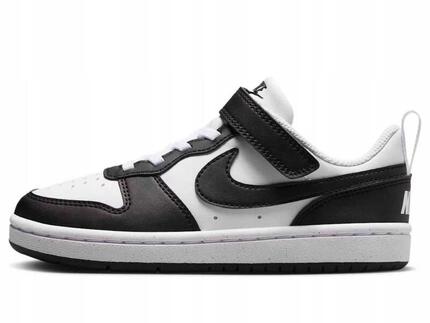 Buty Dziecięce Nike Court Borough Rzepy Dla Dziecka Czarne