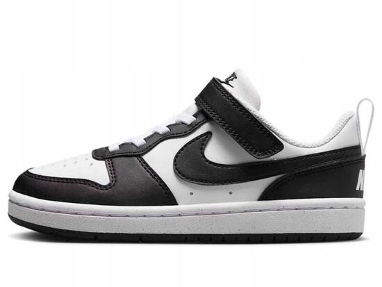 Buty Dziecięce Nike Court Borough Rzepy Dla Dziecka Czarne