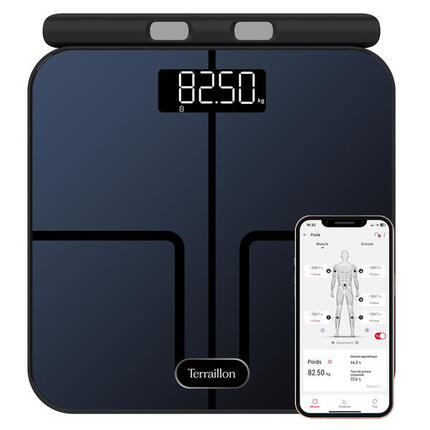 Pèse-personne connecté Wifi ,analyse des masses, 8 électrodes - Master Coach Exp