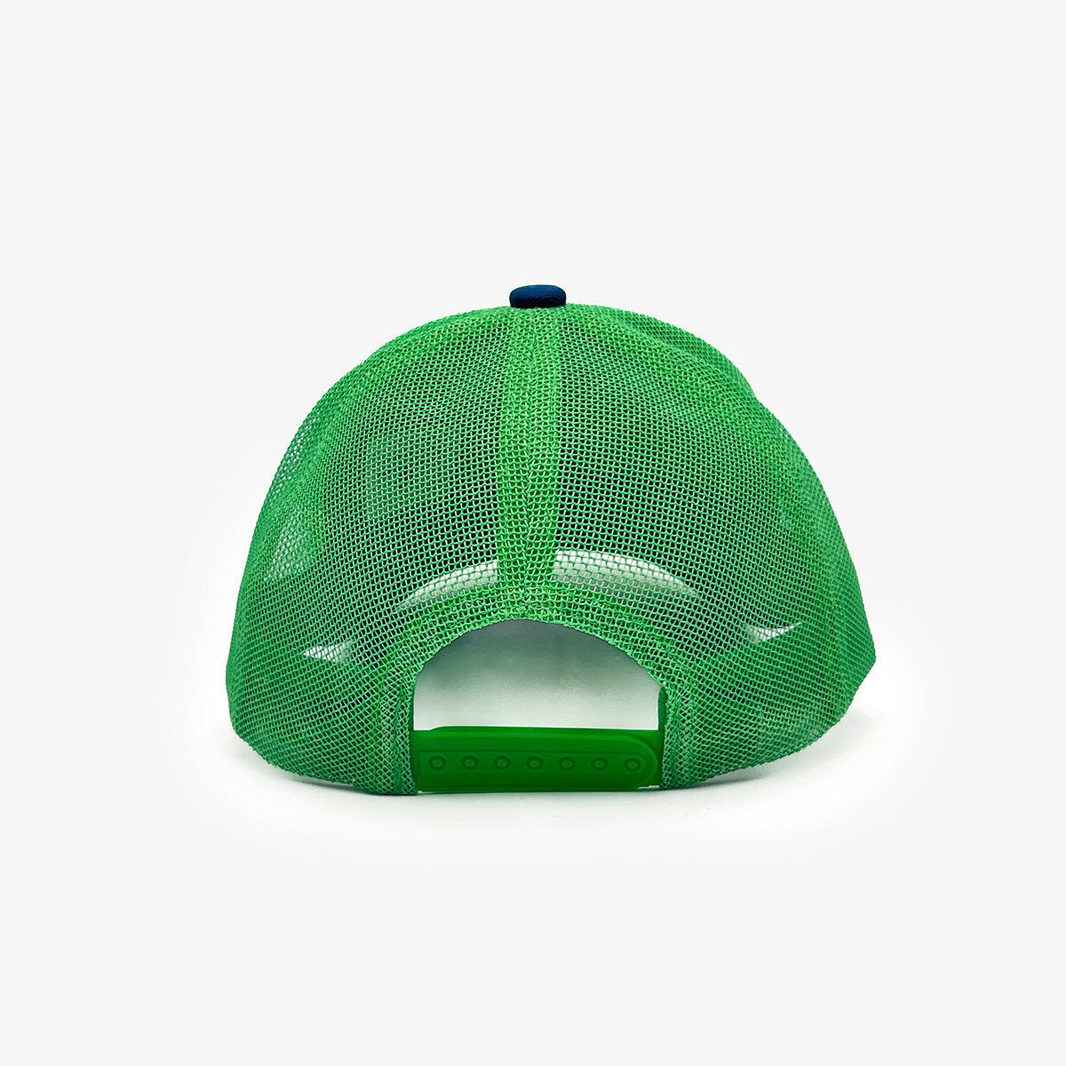 Gorra trucker azul opalina y verde 4/4