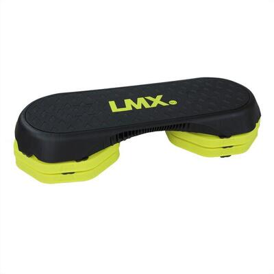Lmx fitness step - aerobic stepper - zwart/geel