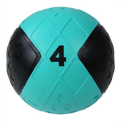 Lmx medicijn bal - medicine ball - 4 kg - zwart/blauw