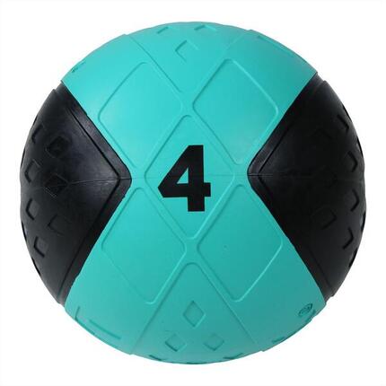 LMX Ballon Médicinal - Medicine Ball - 4 kg - Noir/Bleu