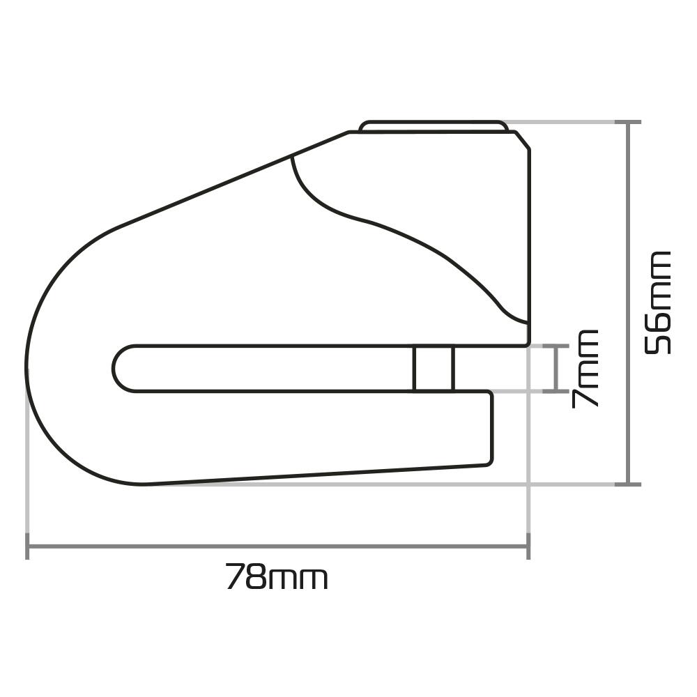 Antivol bloque roue Oxford QuartzXD6 3/3