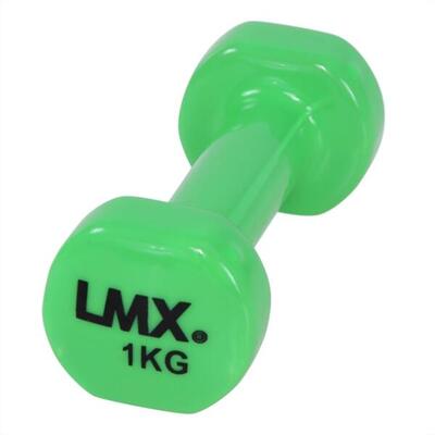 Vinyl dumbbellset - set van 2 x 2 kg - turquoise