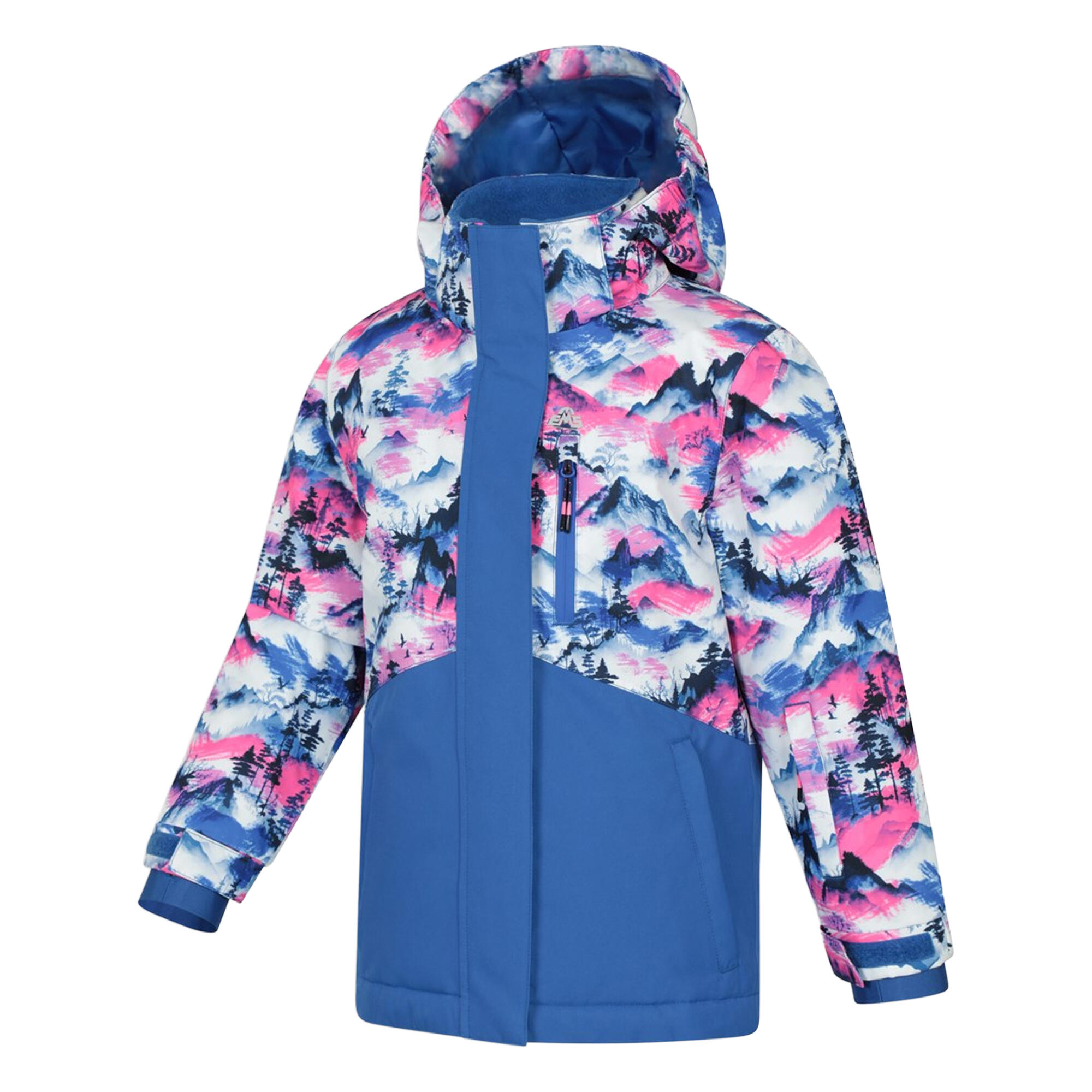 "Himalayan" Skijacke für Kinder Leuchtend Rosa 3/4