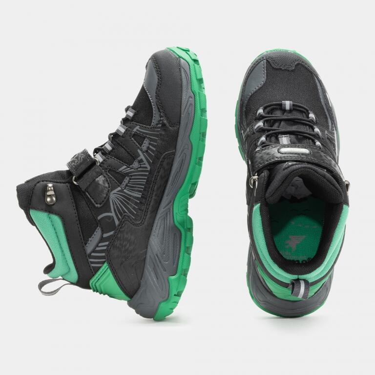 Pantofi trekking Joma Utah JR 2501, negru/verde, 36