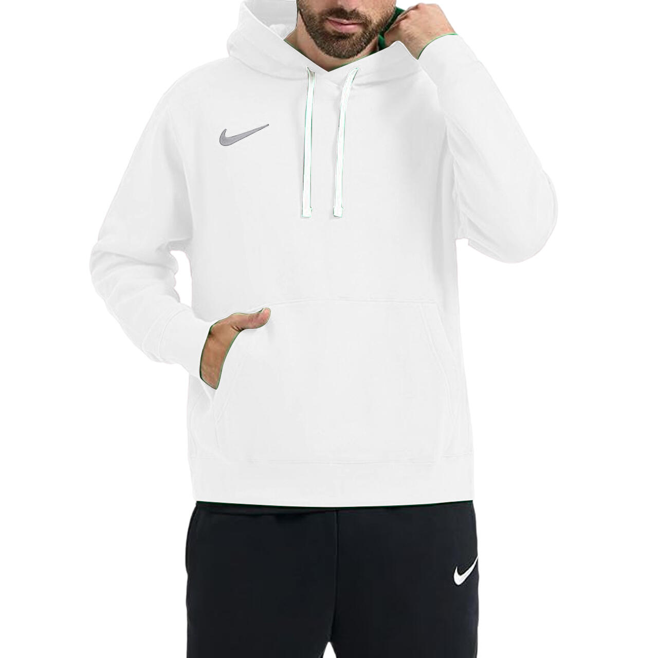 "Team Club 20" Kapuzenpullover für Herren Weiß 4/7