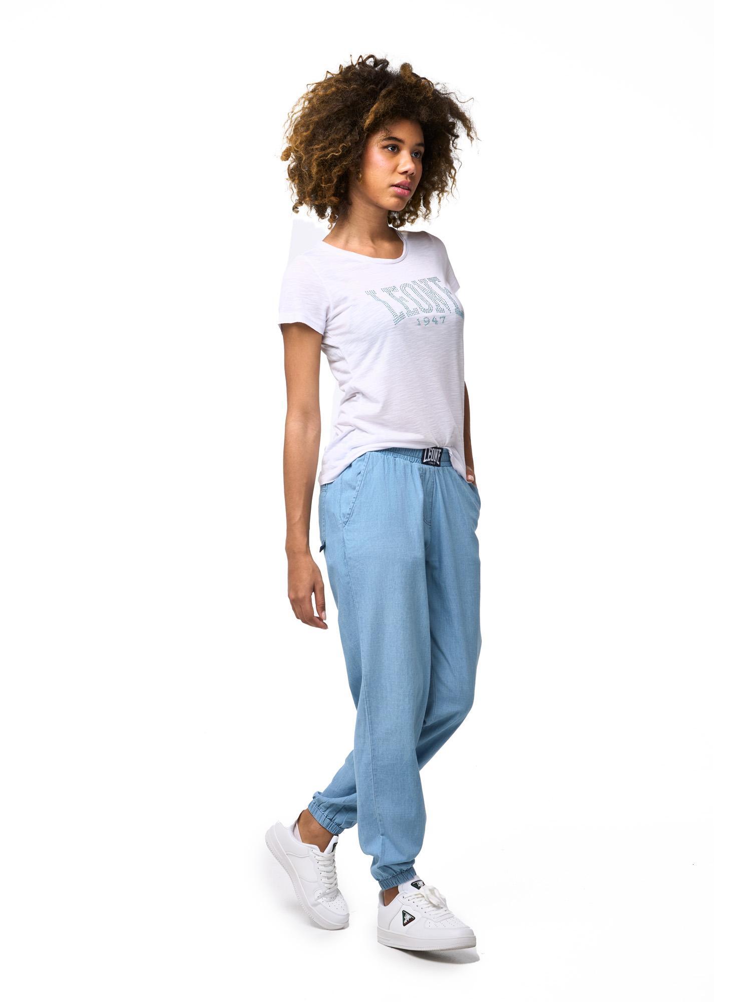 Pantalon de sport femme Leone Bleu 3/6