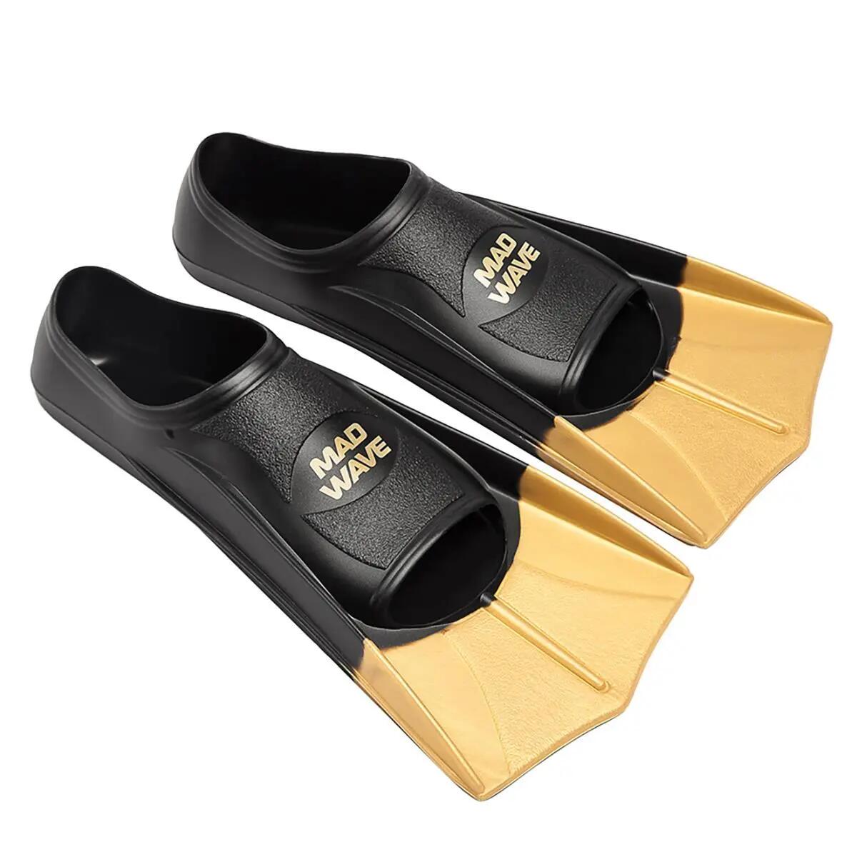 Pinne da allenamento Mad Wave - Nero / Oro - Taglia 45-46 3/6