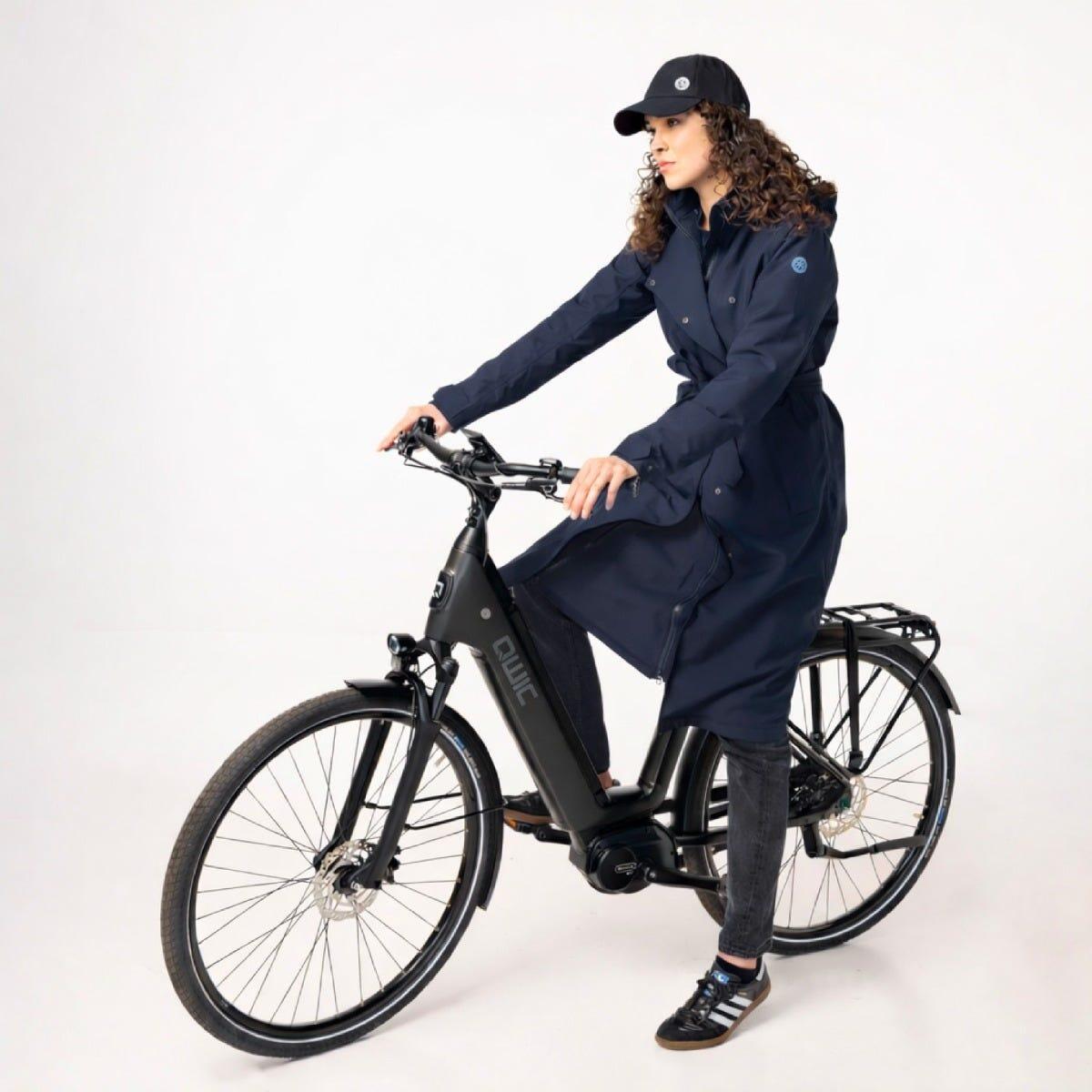Trench Coat Long Giacca antipioggia Urban Outdoor Donne Deep Marine 3/7