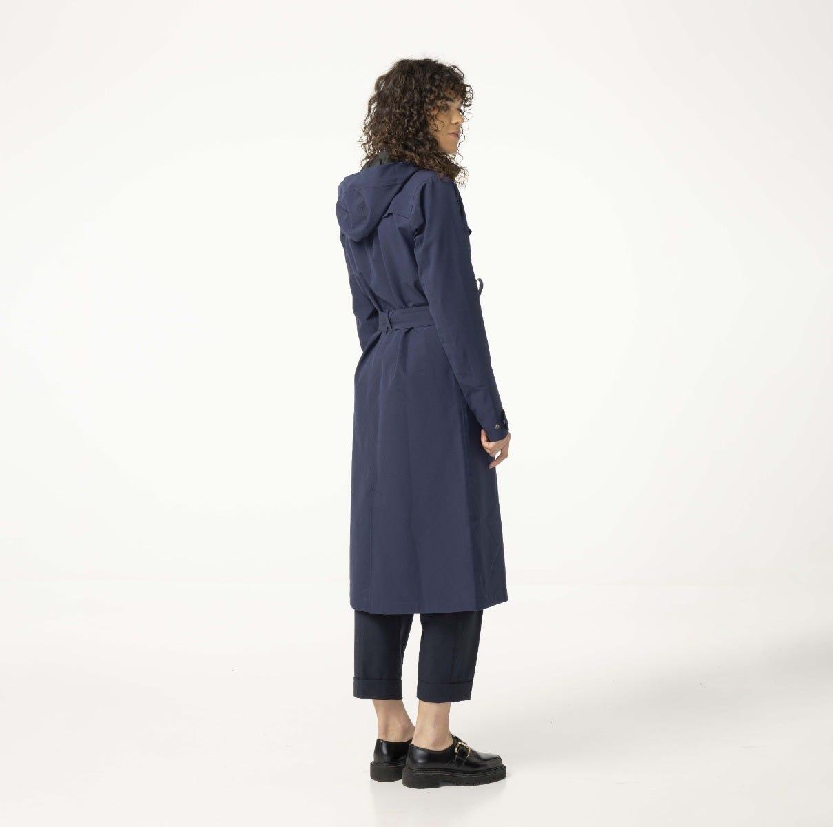 Trench Coat Long Giacca antipioggia Urban Outdoor Donne Deep Marine 2/7