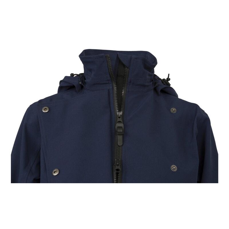 Geacă de ploaie lungă ciclism femei impermeabilă albastră Trench Coat