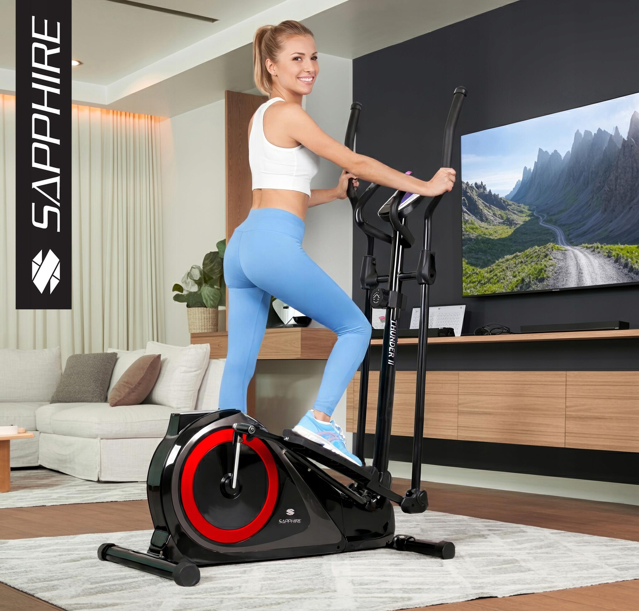 Trenażer eliptyczny Sapphire Thunder magnetyczny Bluetooth Aplikacje 2/7