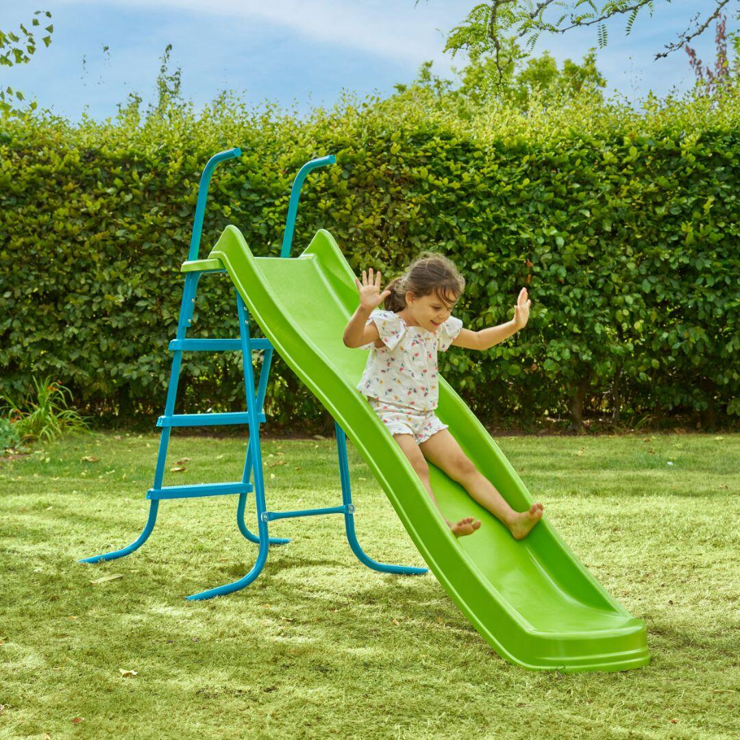 Rutsche mit 4 Stufen  Grün 220 cm 4/5