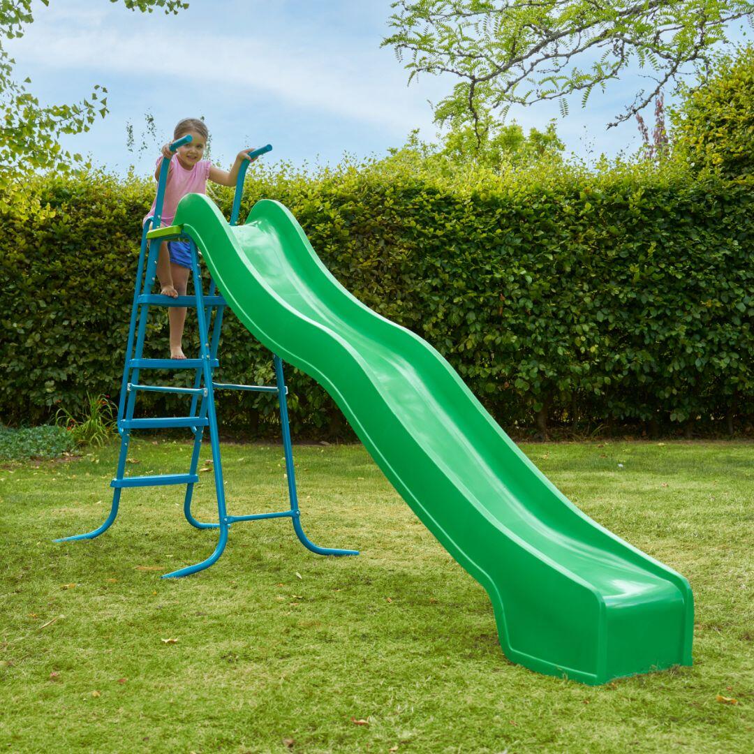 Rutsche mit 5 Stufen  Grün 300 cm 4/5