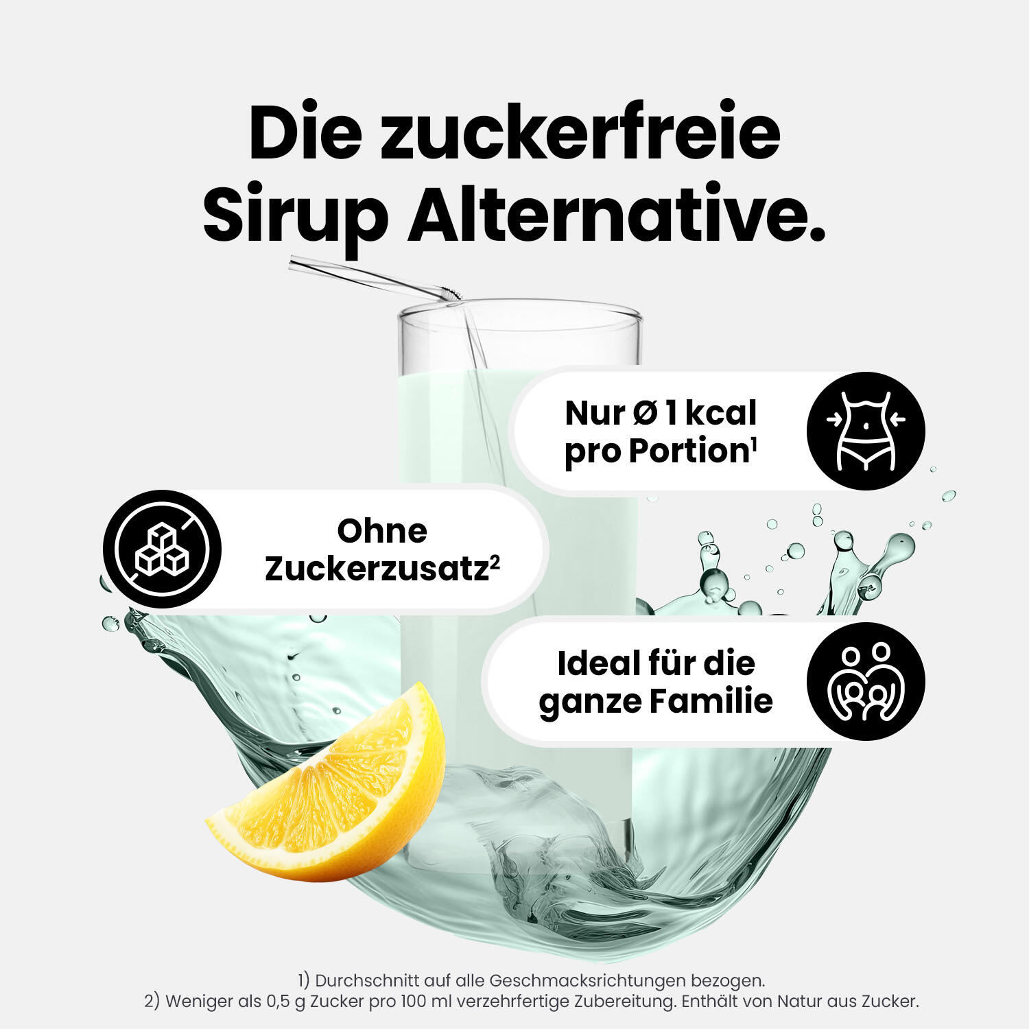 Vital Drink Zerop - Bitter Lemon - 1000 ml Flasche 2/4