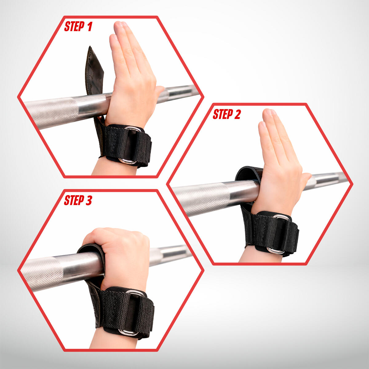 Straps Gym com Palma Borracha Antiderrapante para Levantamento de Pesos RL Grips 7/7