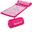 Covoras de presopunctura, MOVIT®, cu perna 75x44 cm, roz