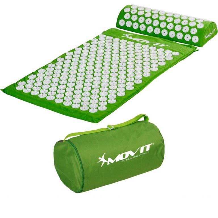 Covoras de presopunctura, MOVIT®, cu perna 75x44 cm, verde