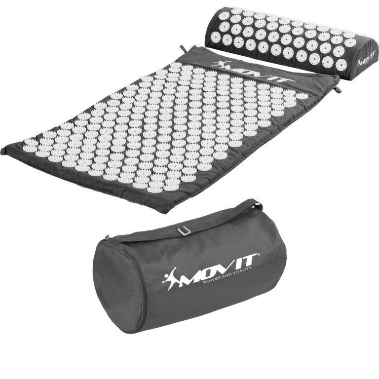 MOVIT MOVIT akupresurní podložka s polštářem 75 x 44 cm šedá