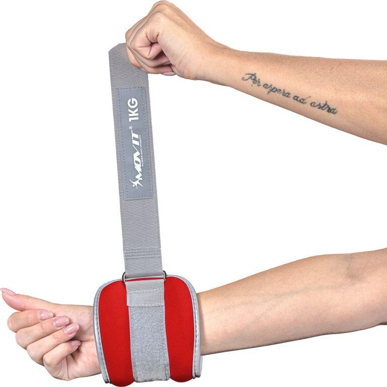Fitness neoprenové zátěžové manžety reflexní MOVIT 2/7
