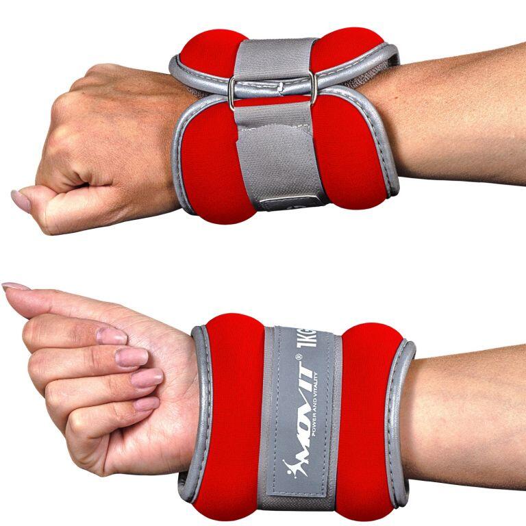 Fitness neoprenové zátěžové manžety reflexní MOVIT 7/7