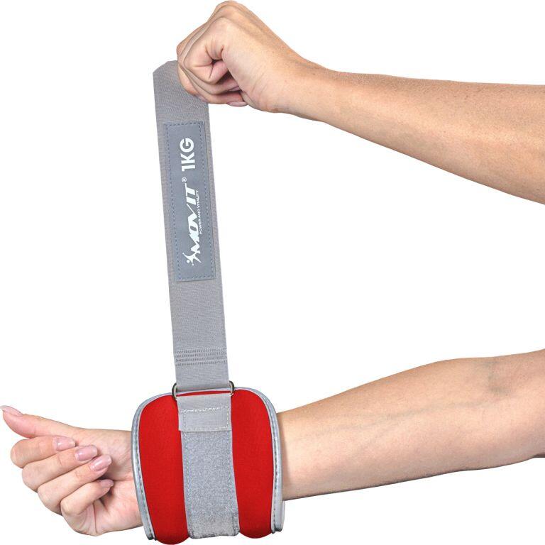 Fitness neoprenové zátěžové manžety reflexní MOVIT 5/7