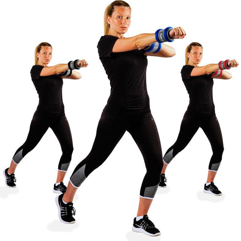 Fitness neoprenové zátěžové manžety reflexní MOVIT 5/7