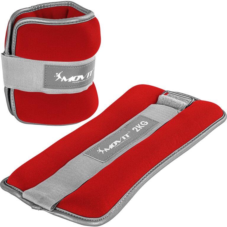 Fitness neoprenové zátěžové manžety reflexní MOVIT 1/7