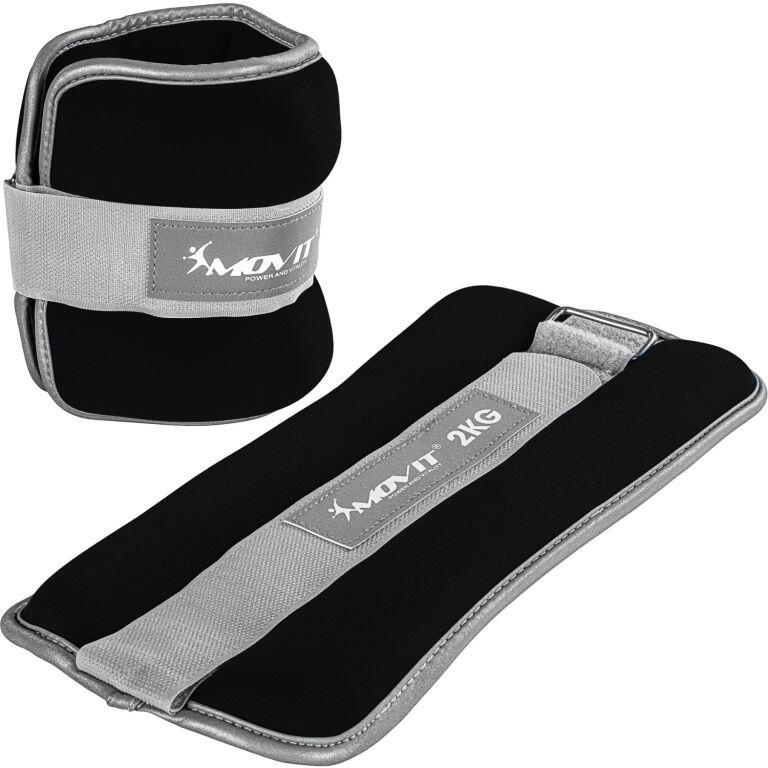 Fitness neoprenové zátěžové manžety reflexní MOVIT 1/7