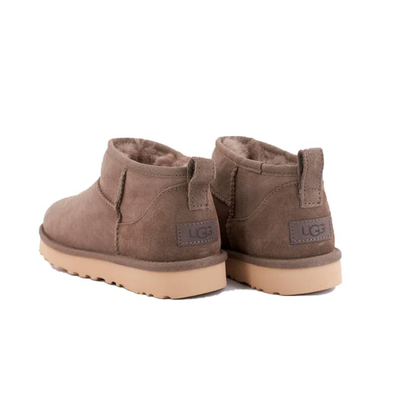 Botines Planos Mujer Ugg Classic Ultra Mini Gris 3/7