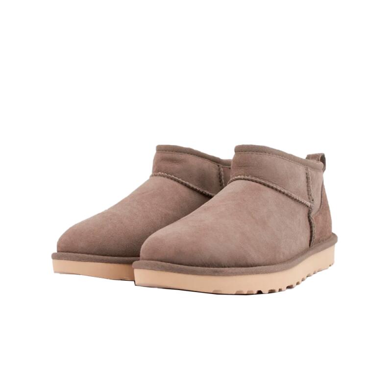 Botines Planos Mujer Ugg Classic Ultra Mini Gris 2/7