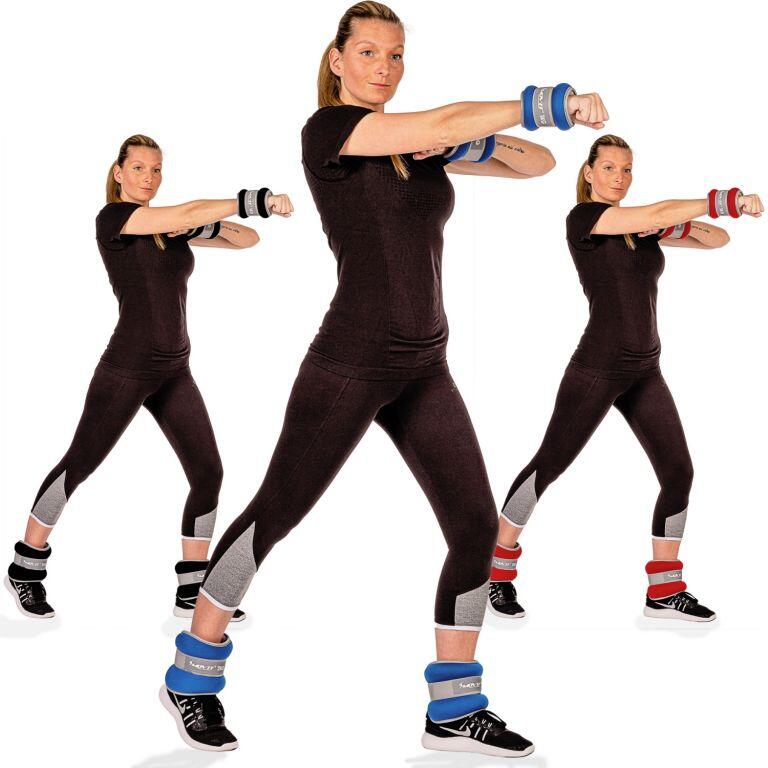 Fitness neoprenové zátěžové manžety reflexní MOVIT 3/7
