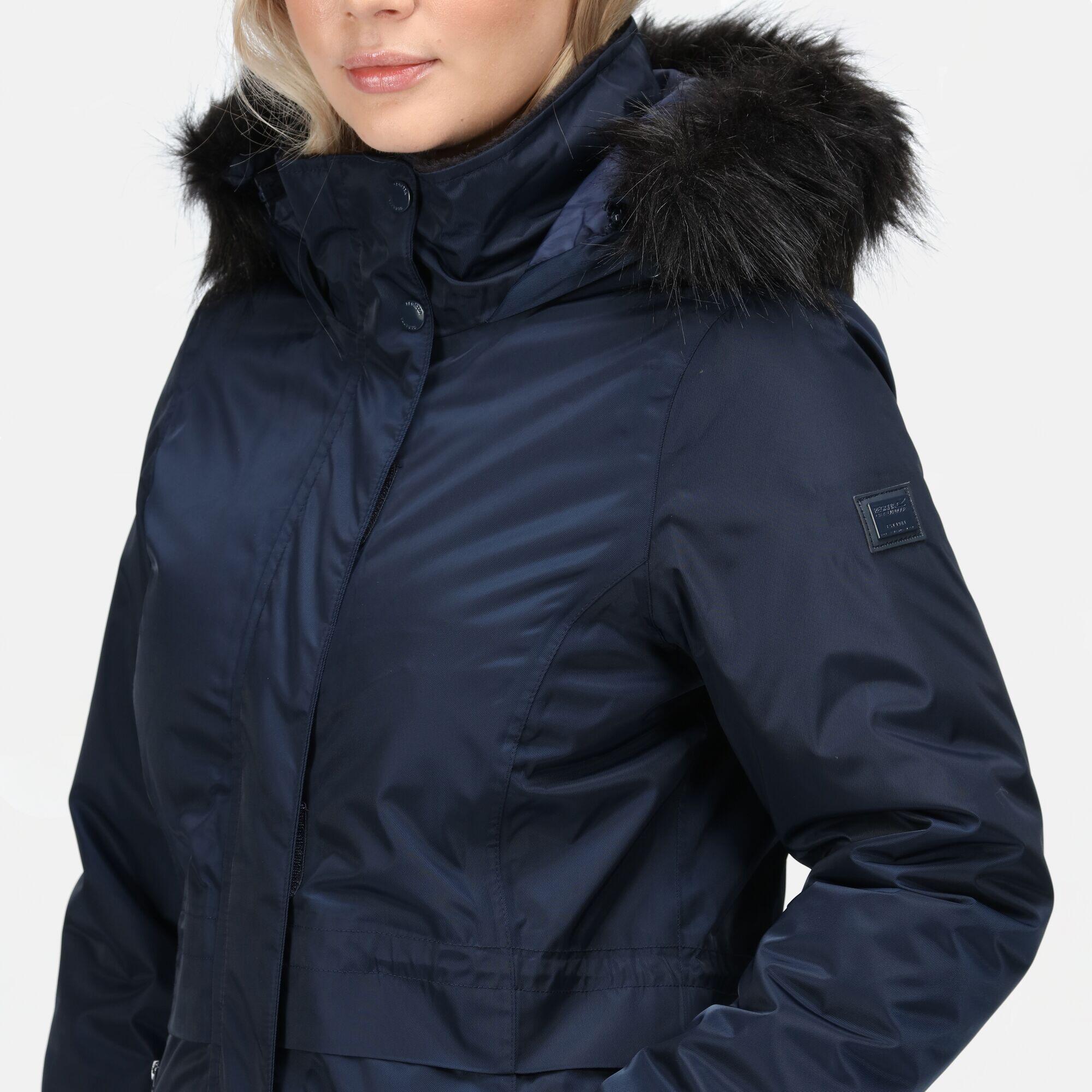 Lexis Women's Hiking Waterproof Parka Jacket - Navy 4/5