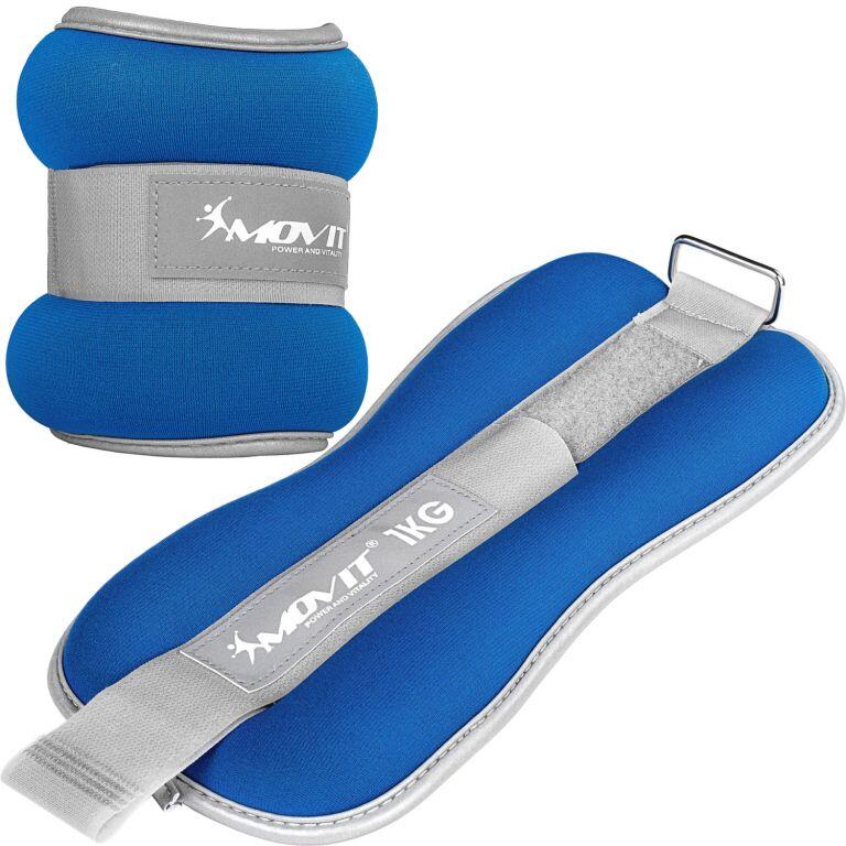 Fitness neoprenové zátěžové manžety reflexní MOVIT 1/7