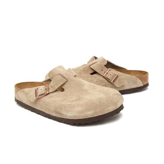 Zuecos Mujer Birkenstock Boston Leve Beige