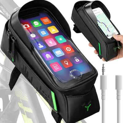 Fietstas voor frame vayox va0170 met telefoonhoesje.