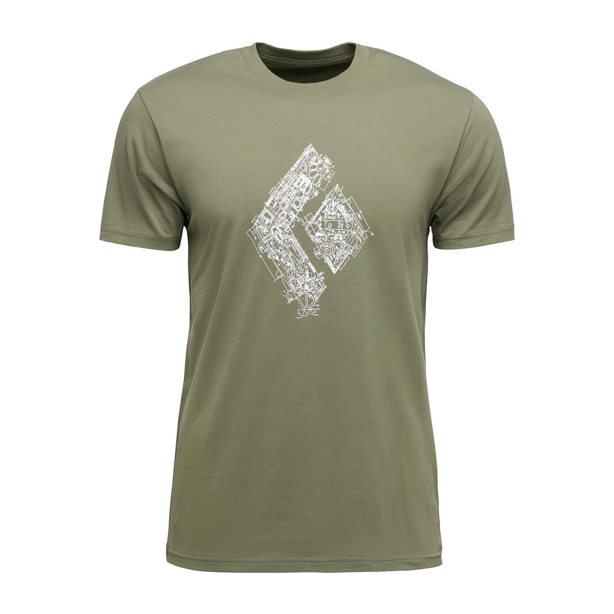Heren T-shirt Black Diamond Engineered Diamond SS Tee 6/6