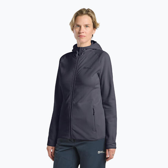 JACK WOLFSKIN Fleecejacke BAISELBERG HOODED FZ W