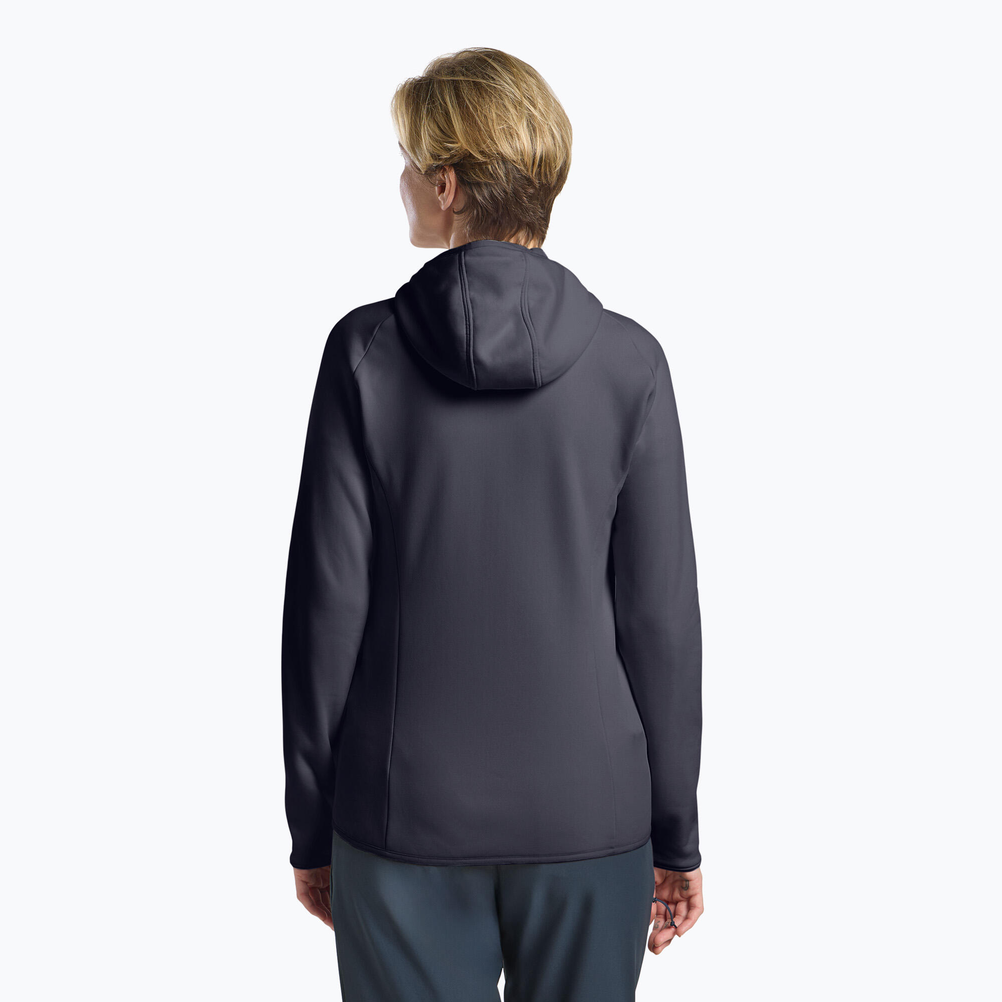 Casaco feminino Jack Wolfskin Baiselberg com capuz e zíper completo 3/7
