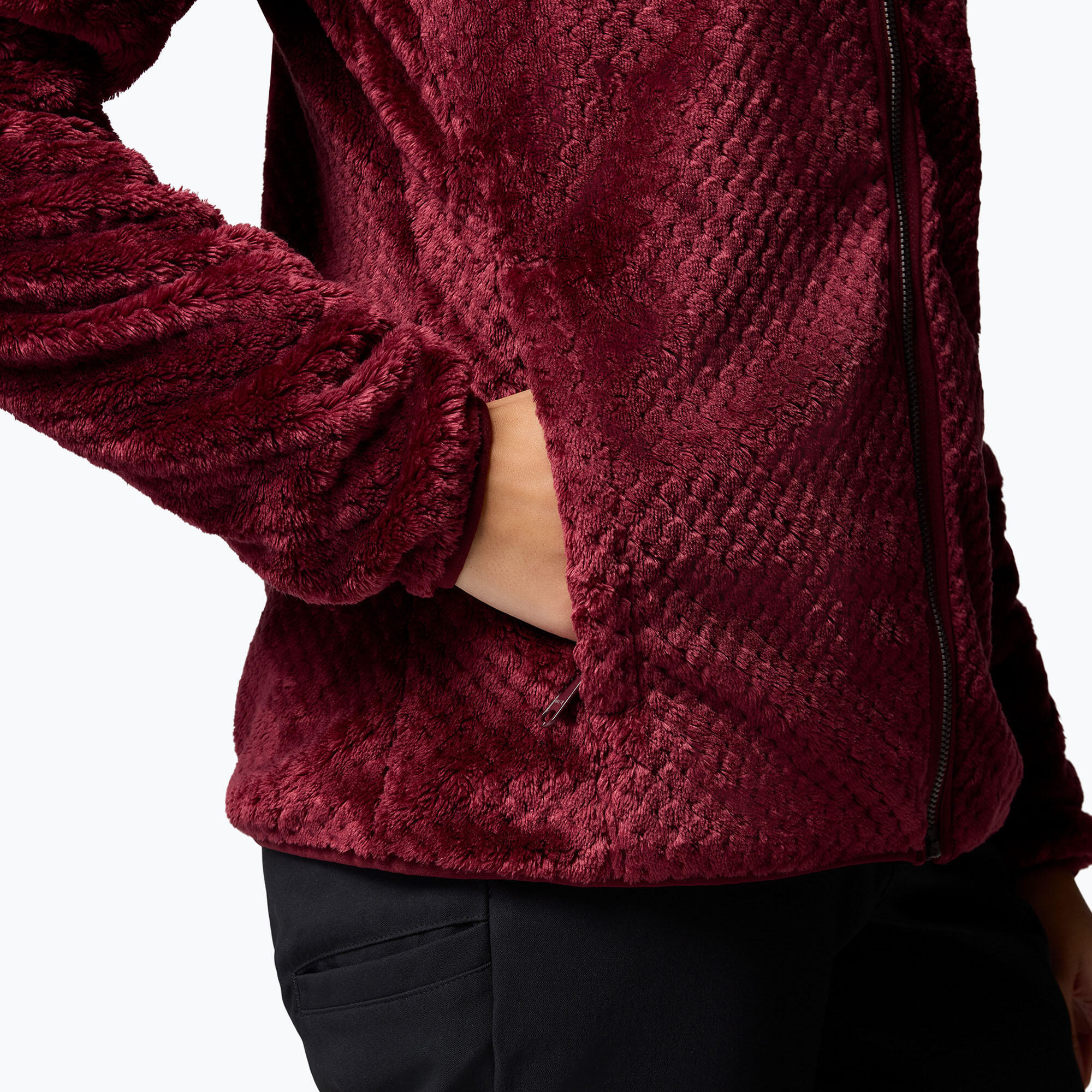 Veste Polaire Columbia "Fire Side II Sherpa Full Zip" XS Bordeaux 7/7